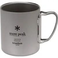 Snow Peak - Køkken - Titanium Double Wall 300 Mug til UnisexTitanium - Grå