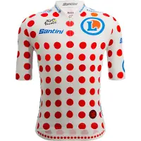 Santini Tour De France Official Polka Dot 2025 Kortærmet Trøje