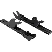 Next Level Racing Elite - Stativ - for 3 skærme - tilføjelse - anodiseret ekstruderet aluminium - sort - skærmstørrelse: 21-43 - fritstående