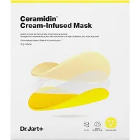 Dr.Jart+ Ceramidin creme-infunderet ansigtsmaske til t?r hud med ceramider og panthenol | Sheet Mask | Koreansk hudpleje 1 pakke