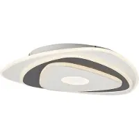 QAZQA Design loftslampe hvid med mørkegrå organisk form inkl. LED dæmpbar - Taylor