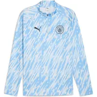 Puma Manchester City Pre-match Quarter-Zip Top Men, Sport, Silver Sky, L