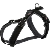 Trixie Premium Trekking Hundesele - sort/grafit - S-M