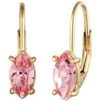 Elli Øreringe guld / pink