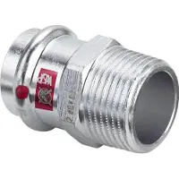 Viega Prestabo overgang 42 x 1 1/2" muffe/nippel forzinket stål