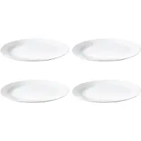 Aida Middagstallerken Daily Design, 24cm, hvid, pakke a 4 stk.