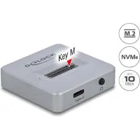 DeLOCK M.2-dockingstation til M.2 NVMe PCIe SSD med USB Type-C-stik