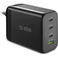 SBS Ladestation 200W 3x USB-C/1x USB GaN sort
