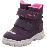 Superfit Snowboots 'Husky1' grå / brombær / pink