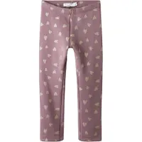 Name it Leggings - NmfTavina - Grape Shake/Glitter - - 3 år (98) - Leggings