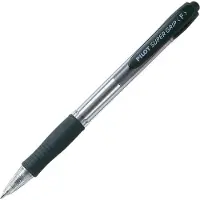 Pilot Pen Kuglepen Pilot Supergrip Fine sort - (12 stk.)