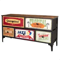 Max Home Vintage-retro Kommode 5 Skuffer