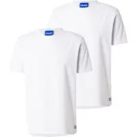 HUGO Bluser & t-shirts 'Naolo' blå / hvid