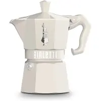 Bialetti Moka Exclusive, Moka gryde, Fløde, Aluminium, 3 kopper, Termoplast, 1 stk