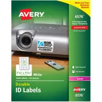 Avery AVE6576 - Durable Permanent ID Labels med TrueBlock-teknologi