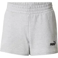 Puma Sportsbukser 'ESS No. 1' lysegrå / sort