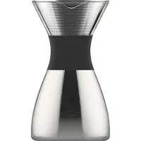 Asobu PourOver, Kaffemaskine til koldbrygning, Sort, Sølv, Kobber, Rustfrit stål, 1 stk