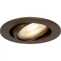 QAZQA Smart indbygningsspot mørk bronze justerbar inkl. Wifi GU10 50mm - Cisco