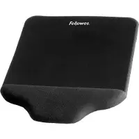 Fellowes Musemåtte, Plush Touch, skum, sort, håndledsstøtte