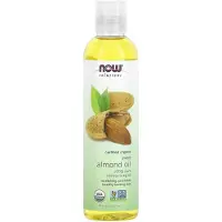 Now , Solutions, Certificeret Økologisk Sweet Almond Oil, 8 fl oz (237 ml)