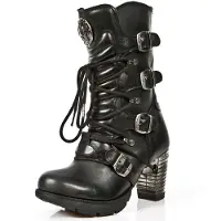 New rock Snørestøvler 'M-TR003-S1' sort