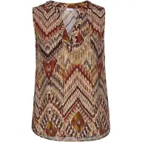 LASCANA Bluse beige / brun / rustbrun / sennep