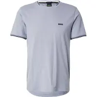 BOSS Pyjamas-T-shirt med striber og logo i bomuld med stræk