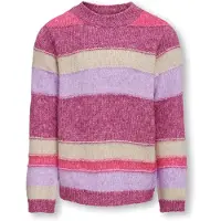 ONLY GIRLS Pullover 'ELAINE' beige / orkidee / lyselilla / pink