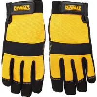 DeWalt syntetiske polstrede læderhanske med håndflade DEWPERFORM2