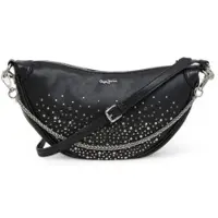 Pepe Jeans Pepe Jeanstil kvinder. PL031607 Nadine skinnende sort taske (OSFA), Casual, Polyuretan