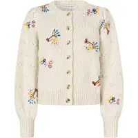 Dea Kudibal Cardigan ecru / blå / brun / gul