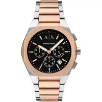 Armani Exchange Analogt ur 'AX4180' rosa guld / sort / sølv / hvid