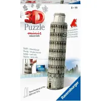 Ravensburger 3D-puslespil med 54 minibygninger. Det skæve tårn i Pisa