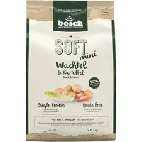 Bosch Tiernahrung Soft Mini Vagtel & Kartofler Økonomipakke: 3 x 2,5 kg