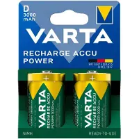 Varta D Recharge Power 3000 mAh 2-Pack