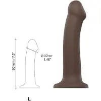 Strap-On-Me Bøjbar Dildo Dual Density Large - 19 cm