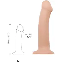 Strap-On-Me Bøjbar Dildo Dual Density Large - 19 cm
