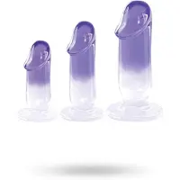 Vuxen GLITZY TRAINER 3 IN 1 DONG KIT PURPLE/Clear