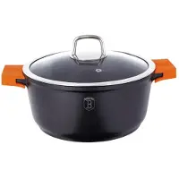 Berlinger Haus BH/1094N, 2,2 L, Rund, Sort, Orange, Støbt aluminium, Orange, Silikone