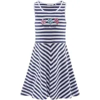 Happy girls Kjole navy / hvid