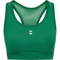 Hummel Sports-BH 'Pulse' grøn / hvid