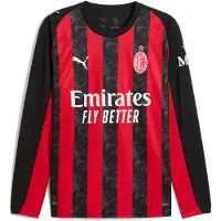 Puma AC Milan 25/26 Long Sleeve Home Jersey Men, Sport, Red/Black, XS