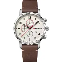 Wenger Herreur 01.1543.113 Beige/Læder Ø44 mm