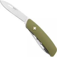 Swiza D03 AM, KNI.0036.1050, Olive, Swiss pocket knife, 6 tools
