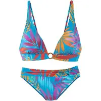 LASCANA Bikini blå / lyselilla / orange / rød