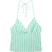Pull&Bear Overdel 'PACIFIC' lysegrøn / hvid