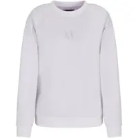 Armani Exchange A|X Armani Exchangetil kvinder. XW000826AF13397U0002 Sweatshirt med rund hals og hvidt logo (XL), Casual, Sport, Multisport, Viscose
