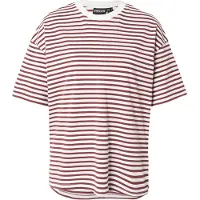 Pieces Shirts 'PCSadie' burgunder / hvid