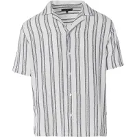 KOROSHI Skjorte sort / offwhite