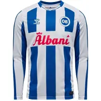Hummel Odense Boldklub Hjemmebanetrøje 2025/26 Lange Ærmer - , størrelse 3XL